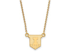 Logoart Sterling Silver Gp University Of Illinois Small Pendant Necklace