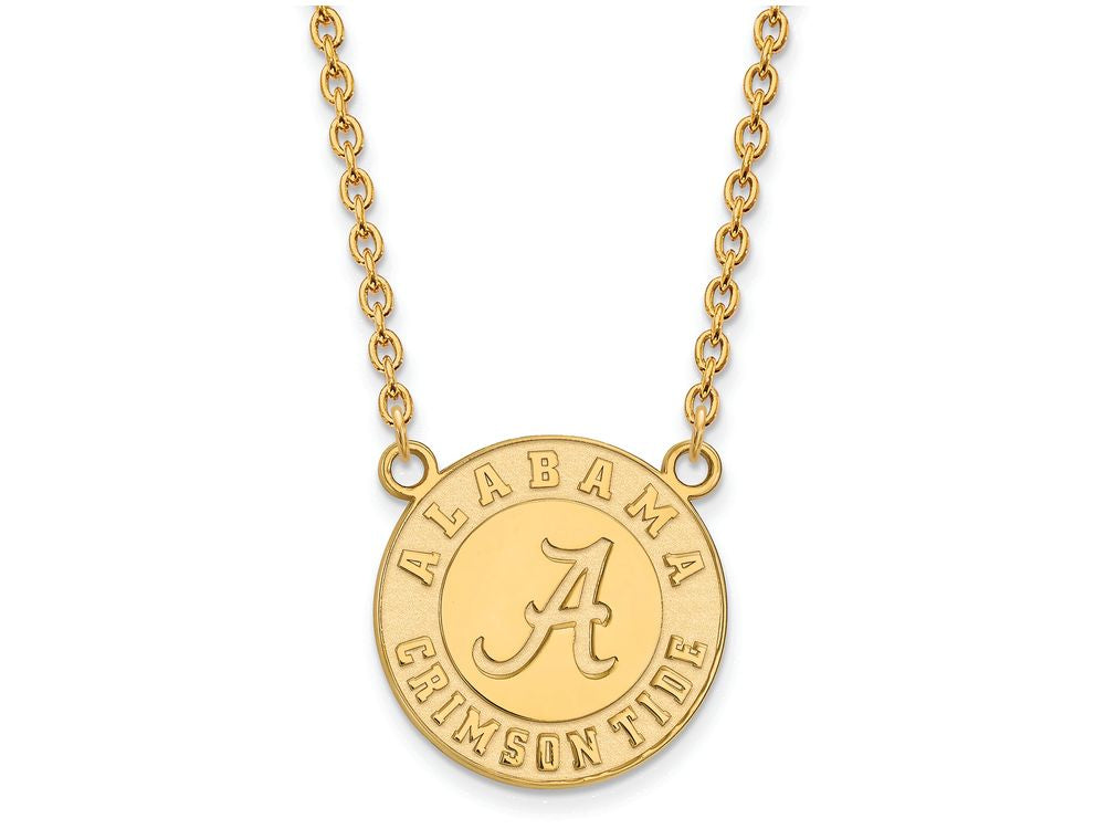 Logoart Sterling Silver Gp University Of Alabama Large Pendant Necklace