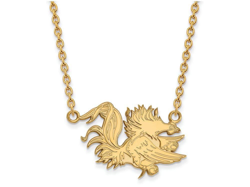 Logoart Sterling Silver Gp U Of South Carolina Large Pendant Necklace