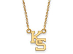 Logoart Sterling Silver Gp Kansas State U Small Pendant Necklace