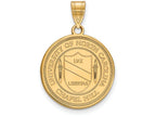 Logoart Sterling Silver Gp University Of North Carolina Large Crest Pendant Necklace