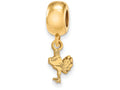 Logoart Sterling Silver Gp Virginia Tech Extra Small Dangle Bead Charm