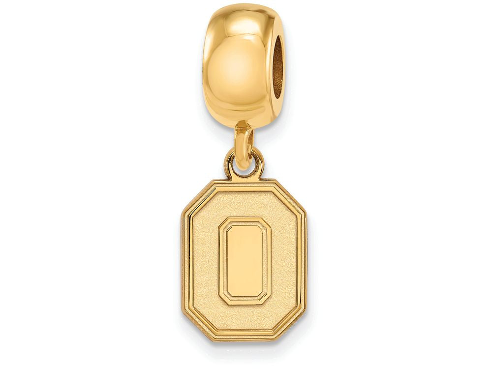 Logoart Sterling Silver Gp Ohio State University Small Dangle Bead