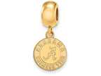 Logoart Sterling Silver Gp University Of Alabama Small Dangle Bead
