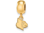 Logoart Sterling Silver Gp University Of Louisville Extra Small Dangle Bead Charm