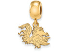 Logoart Sterling Silver Gp University Of South Carolina Small Dangle Bead