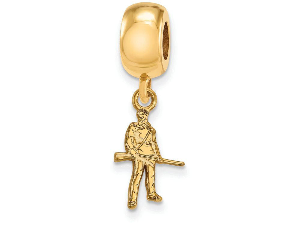 Logoart Sterling Silver Gp West Virginia University Extra Small Dangle Bead Charm