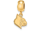 Logoart Sterling Silver Gp University Of Louisville Small Dangle Bead