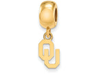 Logoart Sterling Silver Gp The University Of Oklahoma Bead Charm Extra Small Dangle
