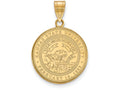 Logoart Sterling Silver Gp Kansas State University Large Crest Pendant Necklace