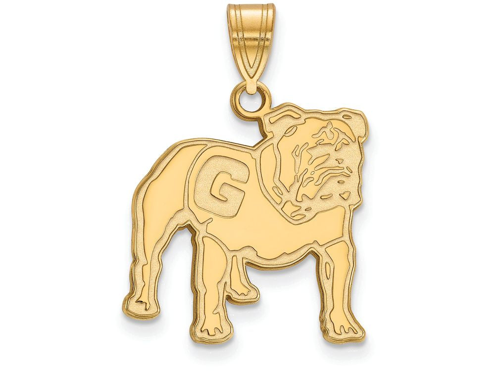 Logoart Sterling Silver Gp University Of Georgia Large Pendant