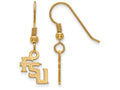 Logoart Sterling Silver Gp Florida State University Extra Small Dangle Earrings