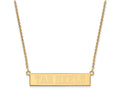Logoart Sterling Silver Gp University Of North Carolina Small Bar Necklace