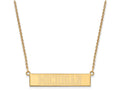 Logoart Sterling Silver Gp The University Of Michigan Small Bar Necklace