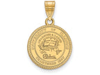 Logoart Sterling Silver Gp University Of Illinois Medium Crest Pendant