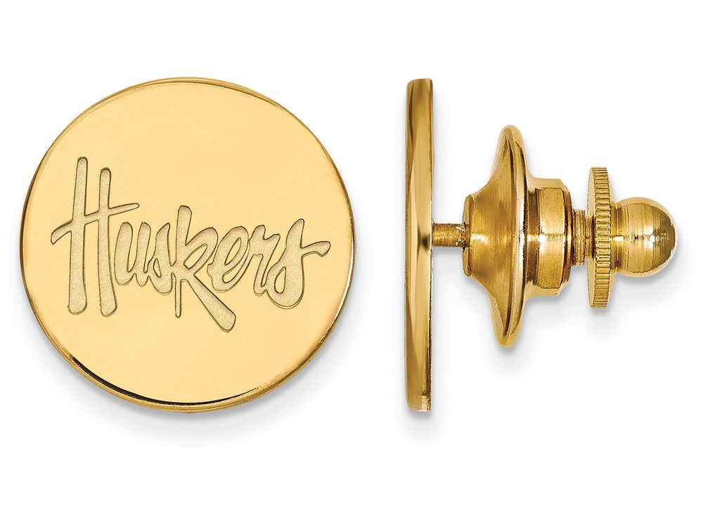 Logoart Sterling Silver Gp University Of Nebraska Lapel Pin