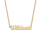 Logoart Sterling Silver Gp Kansas State U Medium Pendant Necklace