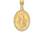 Logoart Sterling Silver Gp University Of South Carolina Large Crest Pendant Necklace