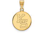 Logoart Sterling Silver Gp Kansas State University Medium Pendant