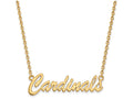 Logoart Sterling Silver Gp U Of Louisville Medium Pendant Necklace