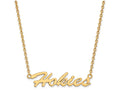 Logoart Sterling Silver Gp Virginia Tech Medium Pendant Necklace