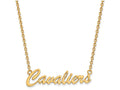 Logoart Sterling Silver Gp U Of Virginia Medium Pendant Necklace