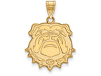 Logoart Sterling Silver Gp University Of Georgia Large Pendant