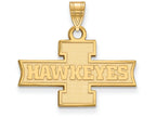 Logoart Sterling Silver Gp University Of Iowa Small Pendant