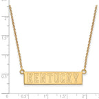 Logoart Sterling Silver Gp University Of Kentucky Small Pendant Necklace