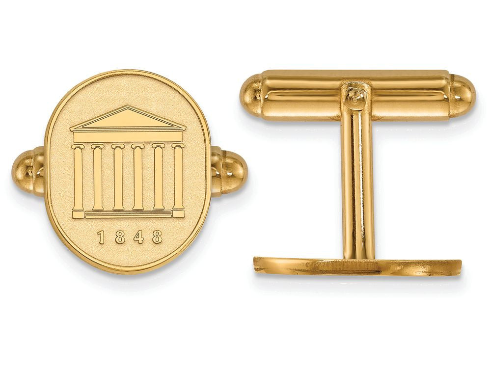 Logoart Sterling Silver Gp University Of Mississippi Crest Cuff Link