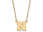 Logoart Sterling Silver Gp University Of Nebraska Small Pendant Necklace