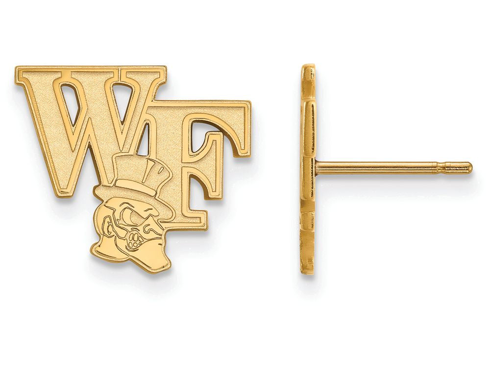 Logoart Sterling Silver Gp Wake Forest University Small Post Earringsterling Silver