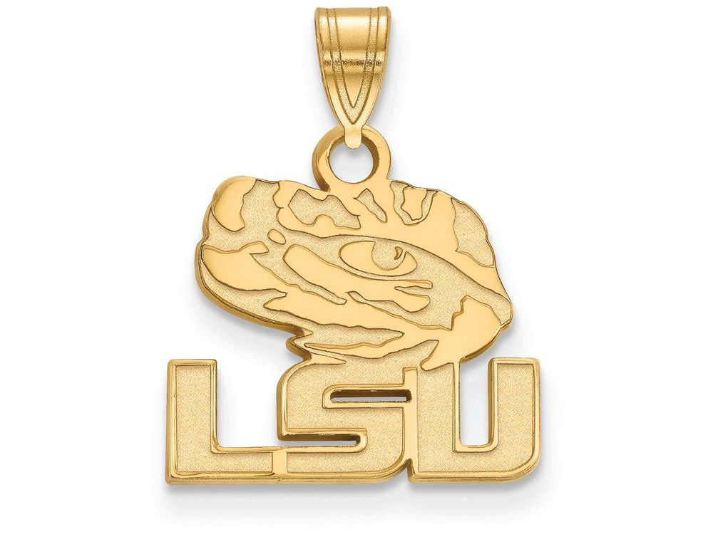 Logoart Sterling Silver Gp Louisiana State University Small Pendant
