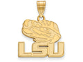 Logoart Sterling Silver Gp Louisiana State University Medium Pendant