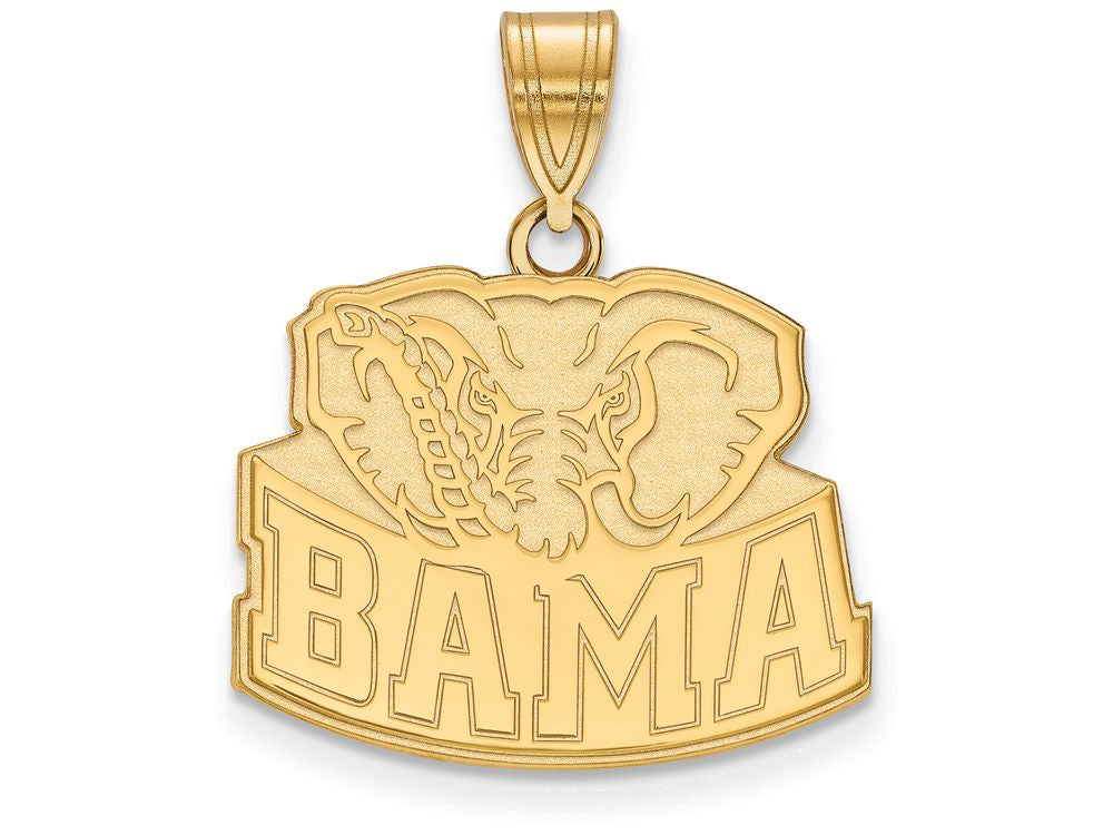 Logoart Sterling Silver Gp University Of Alabama Medium Pendant