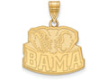 Logoart Sterling Silver Gp University Of Alabama Medium Pendant