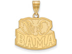 Logoart Sterling Silver Gp University Of Alabama Medium Pendant