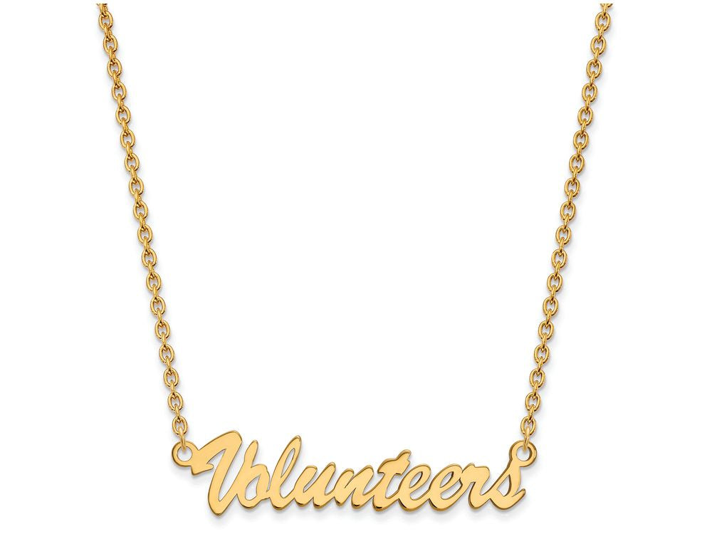 Logoart Sterling Silver Gp U Of Tennessee Medium Pendant Necklace