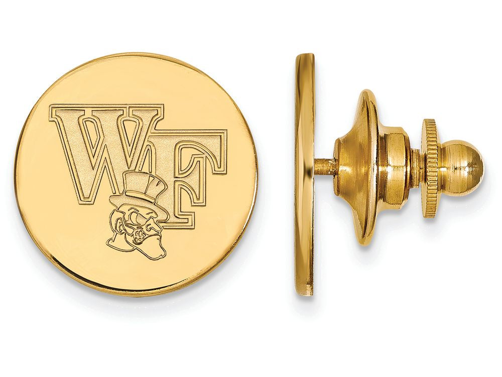Logoart Sterling Silver Gp Wake Forest University Lapel Pin