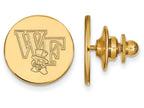 Logoart Sterling Silver Gp Wake Forest University Lapel Pin