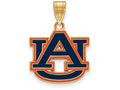 Logoart Sterling Silver Gp Auburn University Medium Enamel Pendant