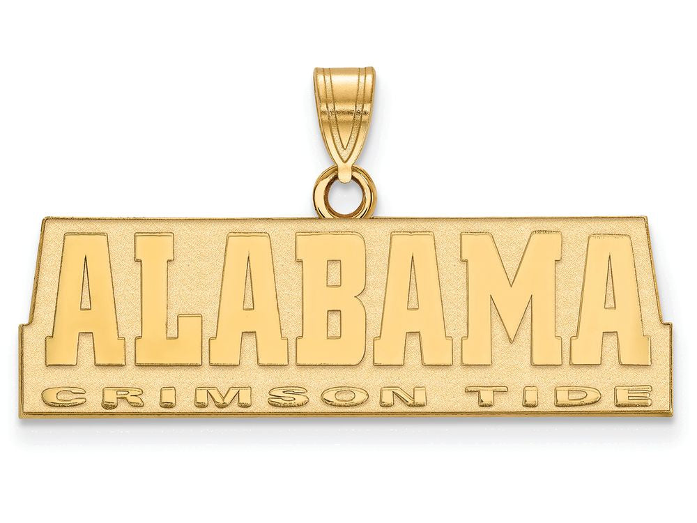 Logoart Sterling Silver Gp University Of Alabama Medium Pendant