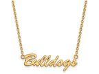 Logoart Sterling Silver Gp University Of Georgia Pendant Necklace