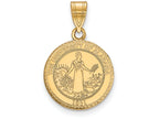 Logoart Sterling Silver Gp University Of Alabama Medium Crest Pendant