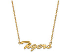 Logoart Sterling Silver Gp Louisiana State U Medium Pendant Necklace