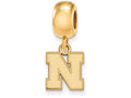 Logoart Sterling Silver Gp University Of Nebraska Extra Small Bead Charm