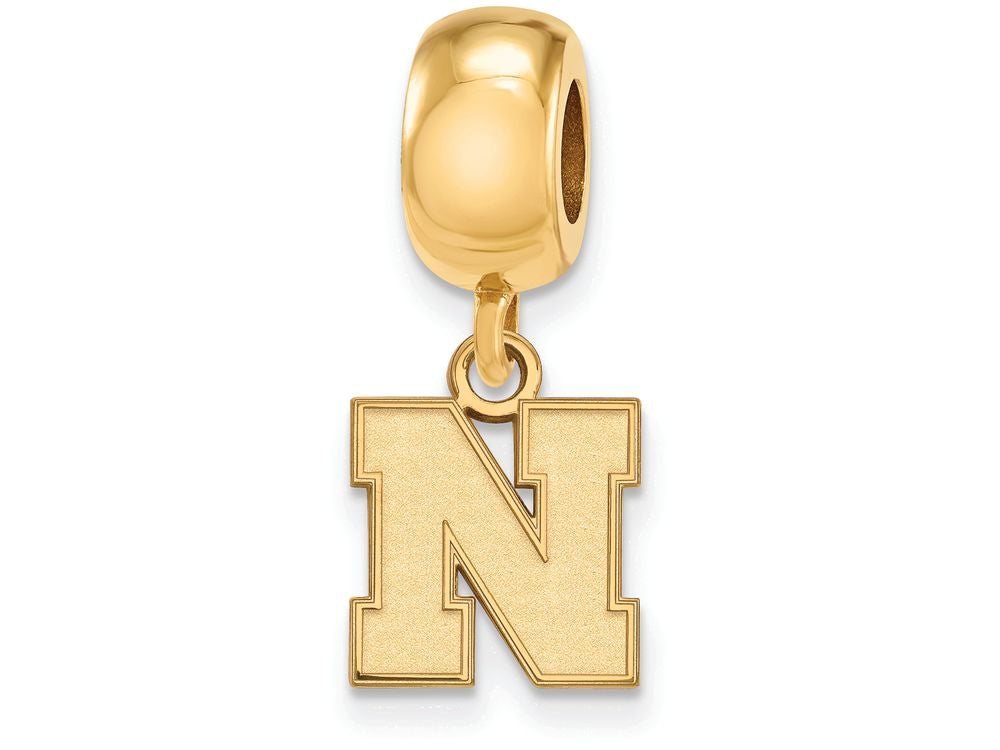 Logoart Sterling Silver Gp University Of Nebraska Extra Small Bead Charm