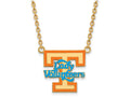 Logoart Sterling Silver Gp U Of Tennessee Large Enamel Pendant Necklace