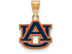Logoart Sterling Silver Gp Auburn University Medium Enamel Pendant