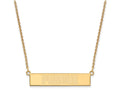 Logoart Sterling Silver Gp Purdue University Small Bar Necklace